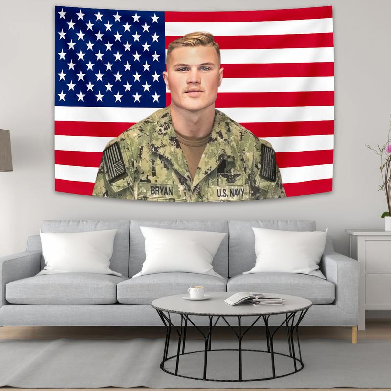 Zach Usa Flag Ft Outdoor Indoor,Bryan Uniform American Flag Tapestry