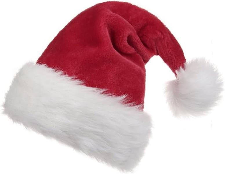 Unisex-Adult's Extra Thicken Santa Hat for Xmas Holiday with Comfort Liner