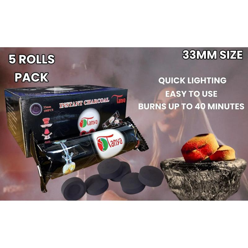 Tanya Incense charcoal Roll 100 Count 33mm Light Pack