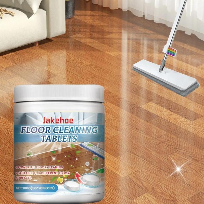 Floor Cleaning Tablets, 2 Counts Floor Stain Removal Polishing Cleaning Tablets, Household Floor Cleaning Tablet for Home Kitchen Office Dormitory Dining Room