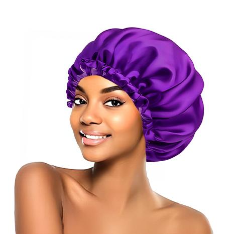 West Kiss Silky Satin Bonnet for Sleeping, Shower Hair Bonnet for Women, Bonnet for Curly Hair