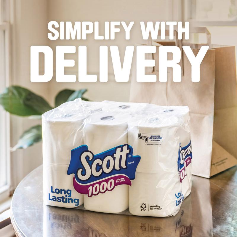 Scott 1000 Toilet Paper, 36 Rolls, 1,000 Sheets per Roll