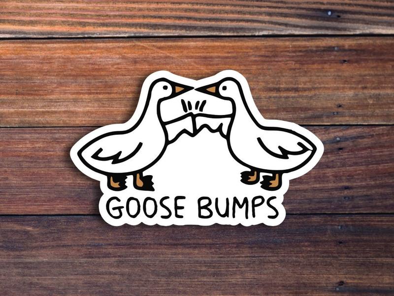 Silly Goose Sticker, Funny Sticker, Goose Sticker, Funny Meme Decal For Water Bottles, Cars, Laptops, Tumblers, Hydroflaks