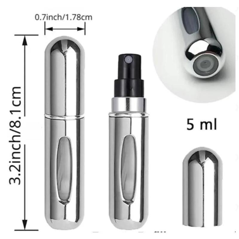 excellent 4count 5ML Refillable Perfume Atomizer Travel, Portable Mini Pocket Perfume Atomizer Bottle Spray for Women Mens Small Mister Spray Bottle for Travel Accessories