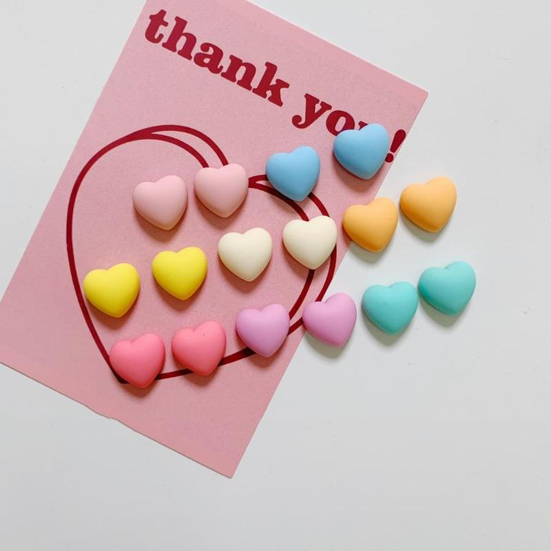 Random Color Heart Shaped Fridge Magnet, 10pcs set Message Board Magnetic Refrigerator Sticker, Room Home Decor, Kitchen Decoration Accessories