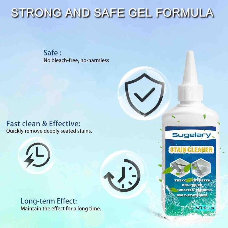 Mold Remover Gel, Household Mold Cleaner for Washing Machine, Refrigerator Strips, Grout Cleaner Best for Home Sink, Kitchen, Showers