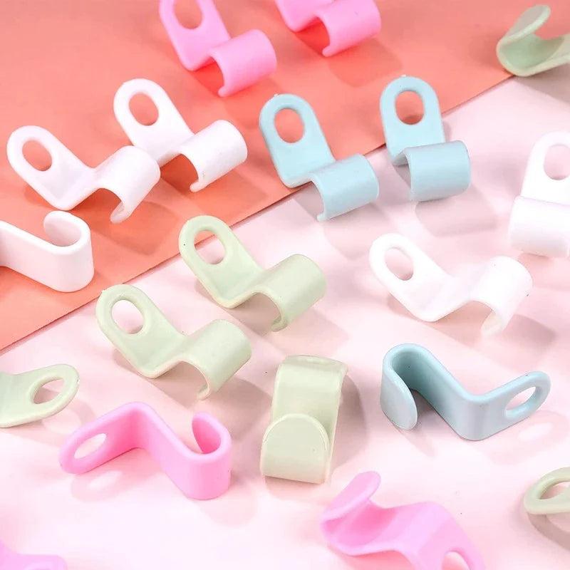 40 PCS Clothes Hanger Connector Hooks Closet Organizer Space Saving Clip - Durable & Eco-Friendly Material - Hanging, Plastic