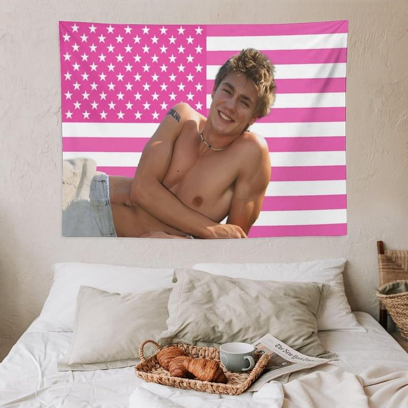 Chad Star Michael Murray Tapestry National Flag Poster Dormitory Living Room Bedroom Interesting Tapestry Indoor And Outdoor Fashion Personality Home Decoration 30