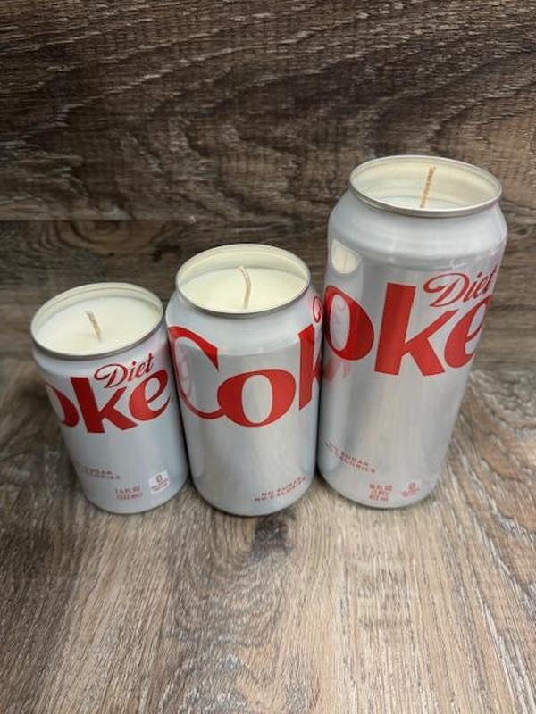 Vineyard Candle Co - Diet Coke Scented Soy Wax Candle - 7.5oz, 12oz, 16oz - Hand, Glass Ornaments Freshener candle - Aroma, Perfume