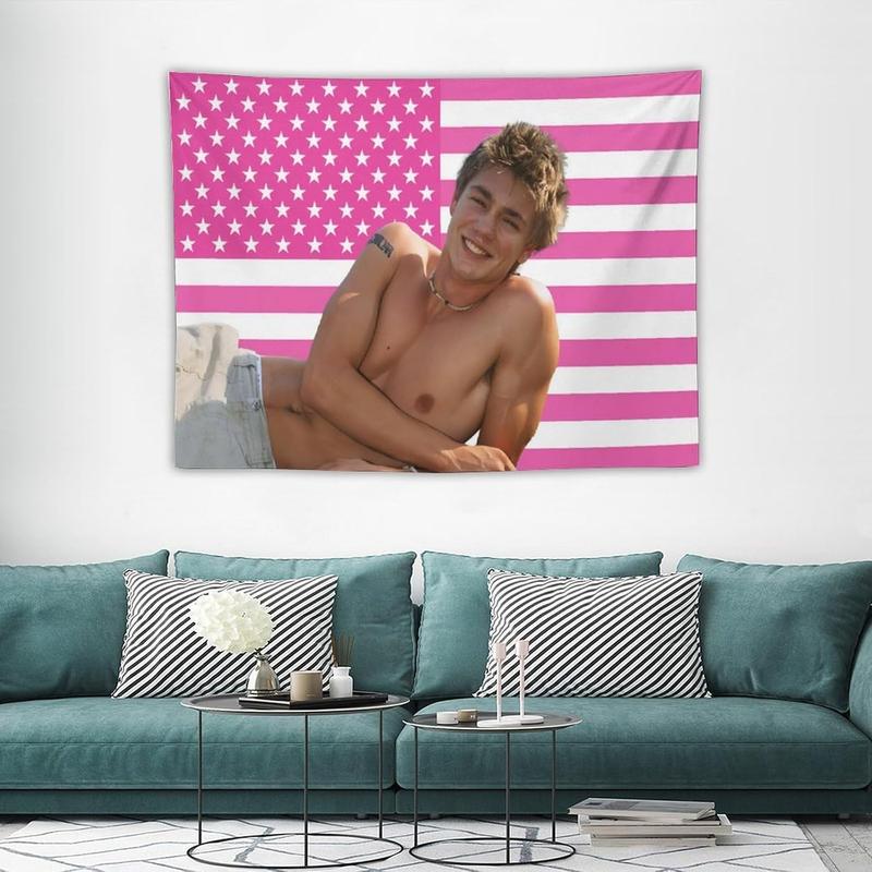 Chad Star Michael Murray Tapestry National Flag Poster Dormitory Living Room Bedroom Interesting Tapestry Indoor And Outdoor Fashion Personality Home Decoration 30