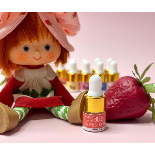 Strawberry Shortcake Fragrance Oil Set  - Smells Just like 1980s Vintage Strawberry Shortcake Dolls!