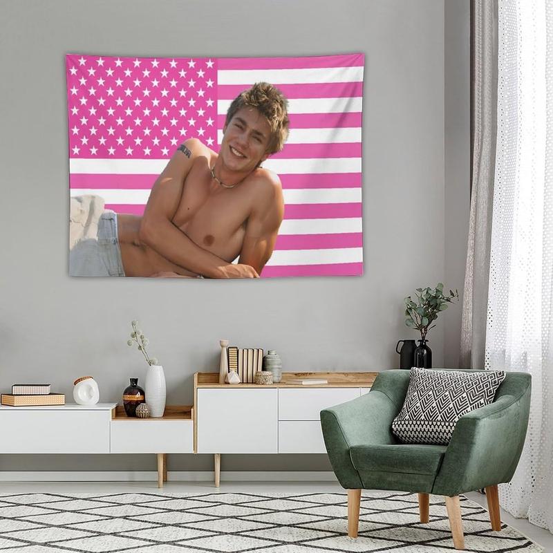 Chad Star Michael Murray Tapestry National Flag Poster Dormitory Living Room Bedroom Interesting Tapestry Indoor And Outdoor Fashion Personality Home Decoration 30