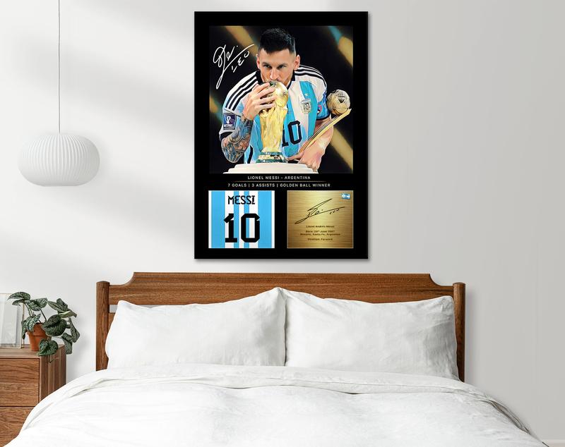 La Pulga 10 Poster, M10, Inspirational Wall Art, Messi Poster, Pop Culture Icon, Football Legends Art, Messi Gift, Sport Home Decor Painting Wall Art, Home Decor Posters