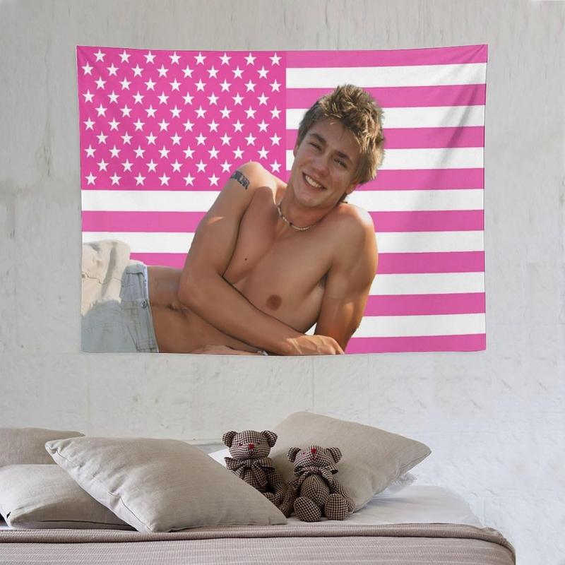 Chad Star Michael Murray Tapestry National Flag Poster Dormitory Living Room Bedroom Interesting Tapestry Indoor And Outdoor Fashion Personality Home Decoration 30