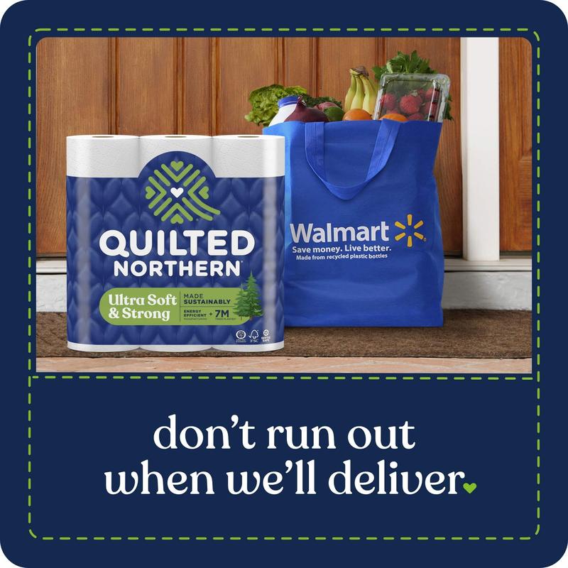 Quilted Northern Ultra Soft and Strong 2-Ply Toilet Paper, 12 Mega Rolls