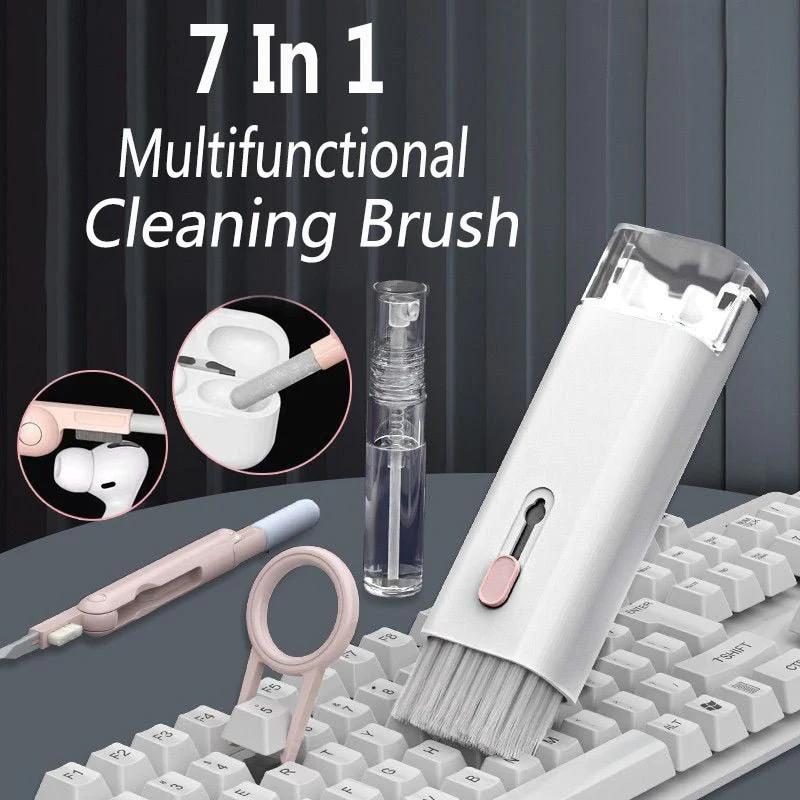 7-in-1 Keyboard Cleaning Tool for Fall Gift, Multifunctional Dust Removal Brush for Phone, Earphone, Computer, Laptop, Watch, Camera, Lens, Professional Cleaning Pen, Portable Earbuds Cleaning Gadgets, Earphone Cleaning Keyboard Kit, Cleaner Remover