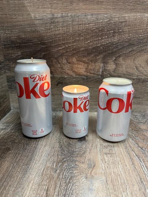 Vineyard Candle Co - Diet Coke Scented Soy Wax Candle - 7.5oz, 12oz, 16oz - Hand, Glass Ornaments Freshener candle - Aroma, Perfume