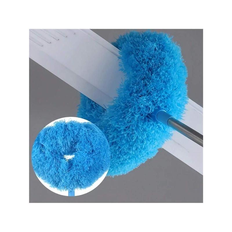 Microfiber Ceiling Fan Duster - Extends Up To 12 Ft, Blue, Long-Handled, Dust-Locking, Reusable, And Machine Washable Cleaner Brush For Effortless Cleaning